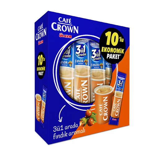 Ulker Cafe Crown 3 in 1 10 pieces- Ulker Cafe Crown 3 in 1 10 Stück